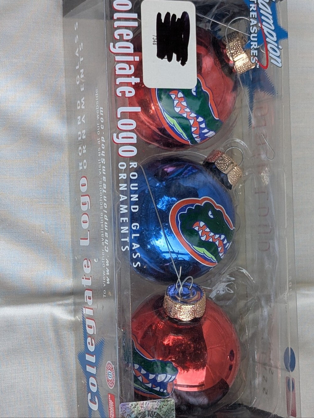 Set Of Three Gator Ornaments